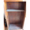 Image 2 : Antique wooden cabinet with glass door 18.25"x 69.5"x 14.75"