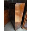 Image 3 : Antique wooden cabinet with glass door 18.25"x 69.5"x 14.75"