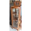 Image 1 : Antique wooden cabinet with glass door 18.25"x 69.5"x 14.75"