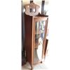 Image 4 : Antique wooden cabinet with glass door 18.25"x 69.5"x 14.75"