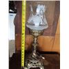 Image 3 : Antique Electric lamp with glass chimney