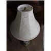 Image 4 : Antique Electric Lamp with Shade - 31" high