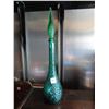 Image 2 : 22.5" Tall hobnail style glass decanter - green