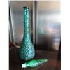 Image 3 : 22.5" Tall hobnail style glass decanter - green