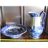 Image 1 : Victorian Ware Pitcher and wash basin