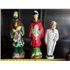 Image 1 : 3 Decorative figurines (2 Ceramic-set) (1 plastic coin bank)