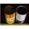 Image 2 : 2 Shell X-100 Motor oil Quart tins