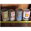 Image 1 : 4 Motor oil tins - Co-op, Esso, Sonic, Shell