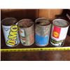 Image 2 : 4 Motor oil tins - Co-op, Esso, Sonic, Shell