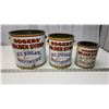 Image 1 : 3 Rogers syrup pails - 20lb, 10lb, and 5lb.