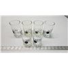 Image 1 : 6 Bowling, drinking glasses. 2 are smaller