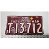 Image 1 : 1930 Saskatchewan license plate (repainted) - 7-13-712