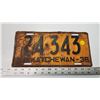 Image 1 : 1936 Saskatchewan license plate - 24-343