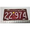 Image 1 : 1941 Saskatchewan license plate - 22-974