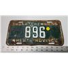 Image 1 : 1956 Saskatchewan license plate - 896