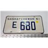 Image 1 : 1961 Saskatchewan license plate - E680