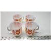Image 3 : 4 "Termocrisa" Orange flower, coffee cups