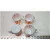 Image 5 : 4 "Termocrisa" Orange flower, coffee cups