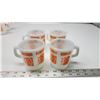Image 2 : 4 "Anchor" Orange décor, coffee mugs