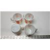 Image 3 : 4 "Anchor" Orange décor, coffee mugs