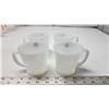 Image 2 : 4 "Fire King" Milk glass, coffee cups