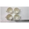 Image 2 : 4 "Fire King" Off white glass, coffee cups