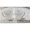 Image 3 : 4 "Fire King" Milk glass, coffee cups