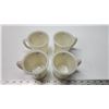 Image 1 : 4 "Fire King" Off white glass, coffee cups