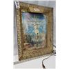 Image 2 : Jesus Christ, lenticular picture framed - lighted frame, bulb burnt out - 17"x21"