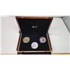 Image 1 : Murano's Best, set of 3, Canadian $50, 99.99% silver coins - Butterfly, Bee and Lady bug - In exquis