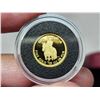 Image 3 : 2010 - 1/25oz 99.99% fine gold, Canadian 10 cent "Mountie" coin - in case