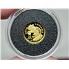 Image 3 : 2014 - 0.5g fine gold 99.99%, Canadian 25 cent "Eastern Chipmunk" coin - in case