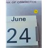 Image 2 : Metal Bank of Commerce Calendar - Changeable dates