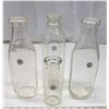 Image 1 : 3 Milk Bottles and 1 Cream Bottle