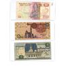 Image 1 : Egypt - 1981 50 piastres, 1978 one pound and 1979 five pound notes