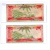 Image 2 : two 2004 Eastern Caribbean one dollar bank notes