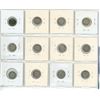 Image 2 : 9 - great Britain .925 silver three pence coins