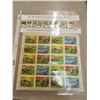 1042  Canada 1993 sheet of Dinosaur stamps and five 1980 LiverpoolManchester Railway Stamps