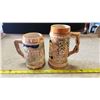 Image 1 : 2 Porcelain beer steins