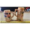 Image 2 : 2 Porcelain beer steins