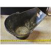 Image 1 : Black metal coal/ash pail