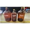 Image 1 : 3 Glass "Javex" bottles