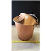 Image 1 : Copper pail, with spout