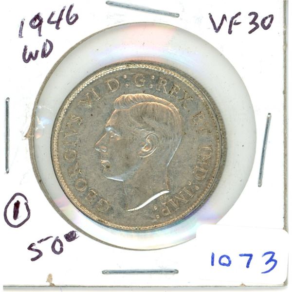 1946WD 50 cents VF30