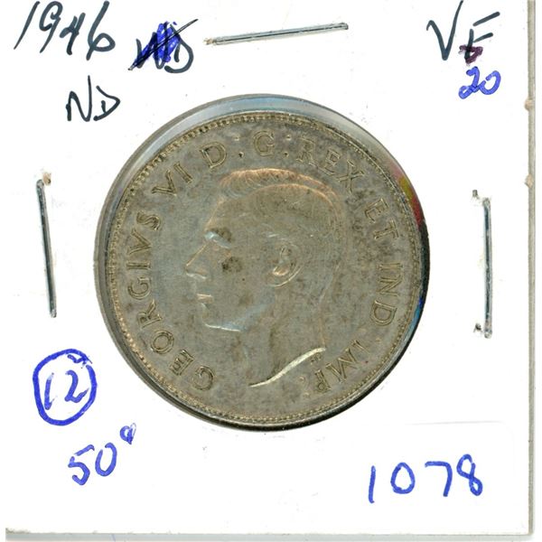 1946ND 50 cents VF20