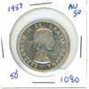 Image 1 : 1957 50 cents AU50