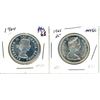 Image 1 : 1964 + 1965 25 cents MS62, MS60