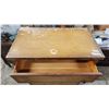 Image 4 : Light brown, wooden Chester drawers - 4 drawer - 32"W x 39 1/2"H x 18"D - needs some refinishing