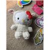 Image 4 : LOT OF HELLO KITTY ITEMS - Pez,  Puzzle,  Note Pad,  Foam Decals,  Ribbon,  etc. - Mostly New.