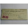 Image 1 : LOT OF 10 CANCELLED CHEQUES - CO-OPERATIVE CREDIT SOCIETY - POSTAGE STAMPS AFFIXED